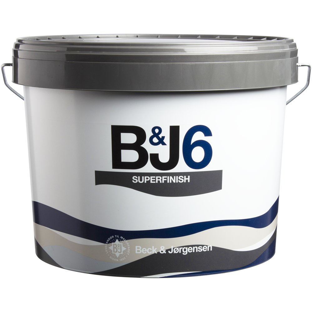 B&J 6 Vægmaling Superfinish 9 Ltr