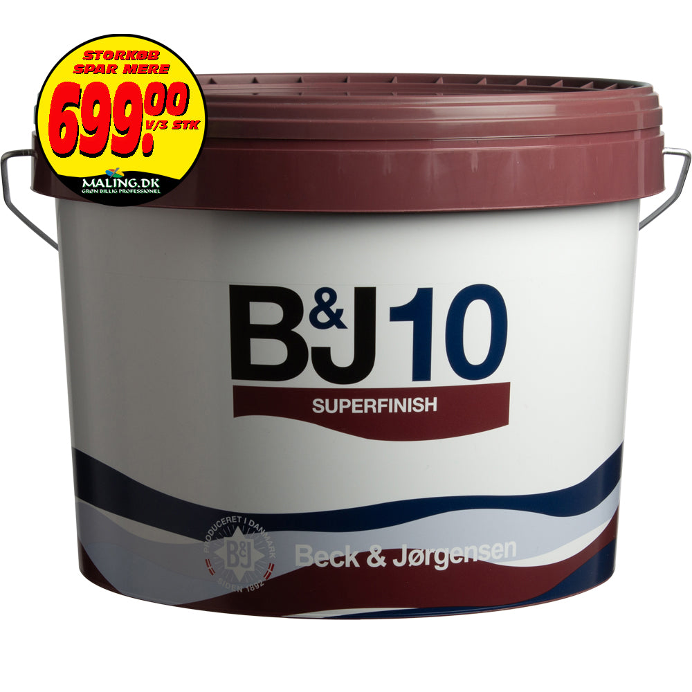 B&J 10 Vægmaling 9 ltr.