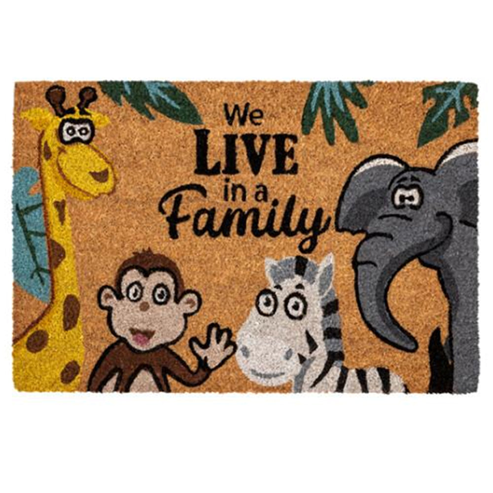 Kokos Måtte med dyr, 40x60 cm