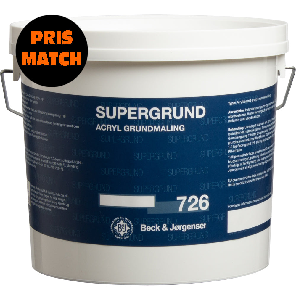 Supergrund Vandig Hvid 3 L