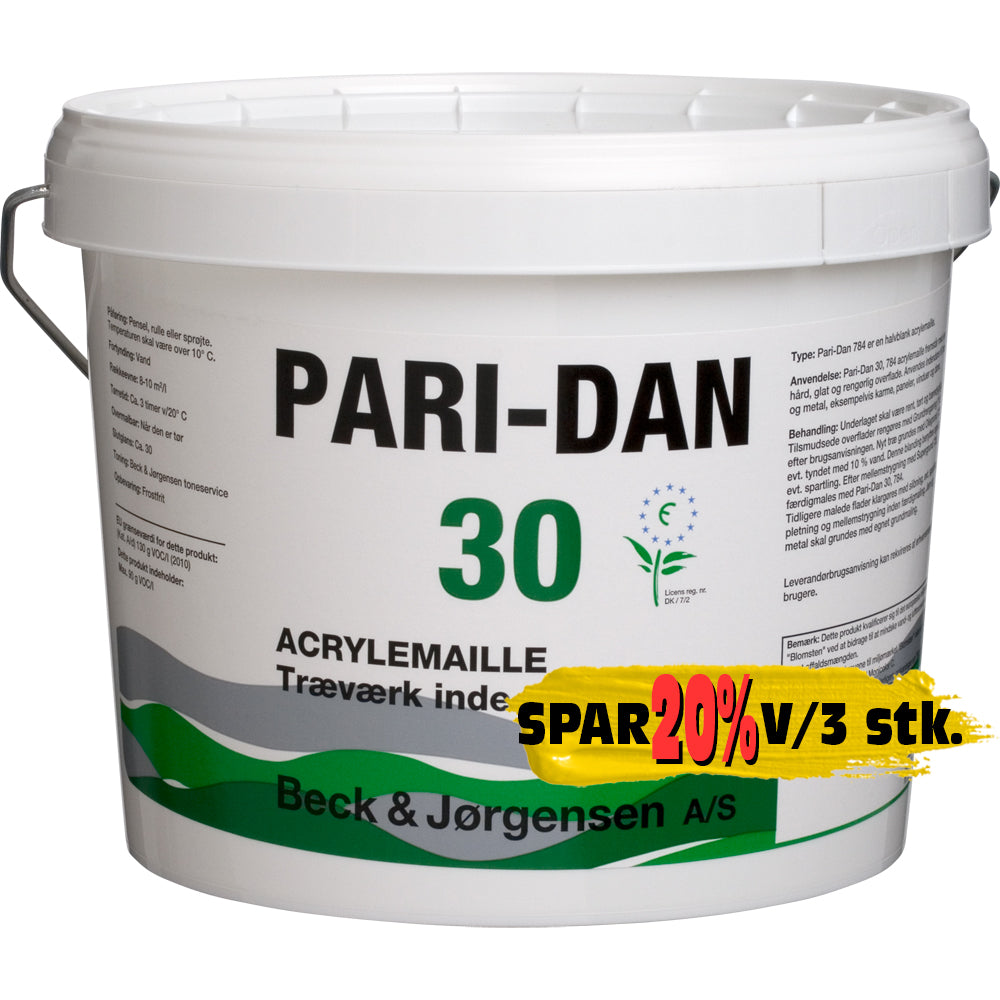 Pari-Dan 30 Vandig Emaille 2,7 ltr