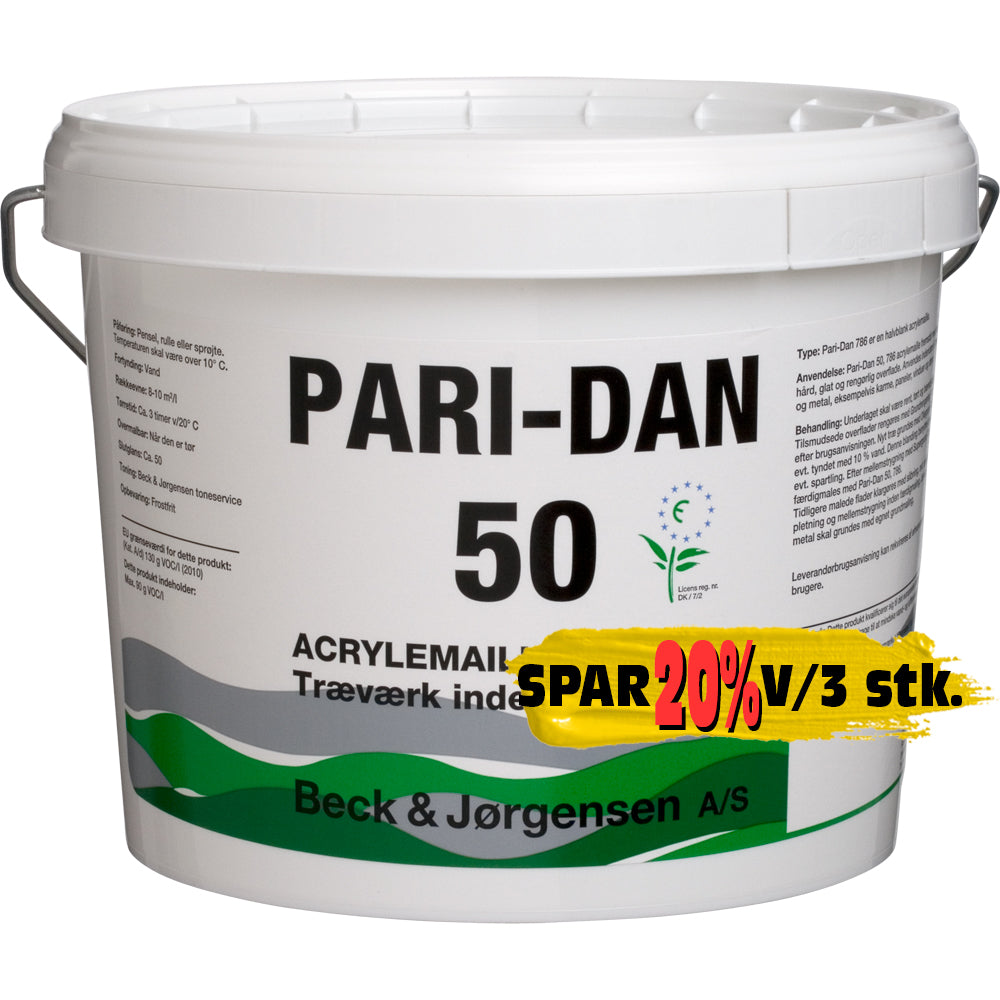 Pari-Dan 50 Vandig Emaille 2,7 ltr