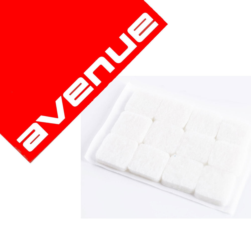 MINIPAK, filtpuder i hvid 20x20