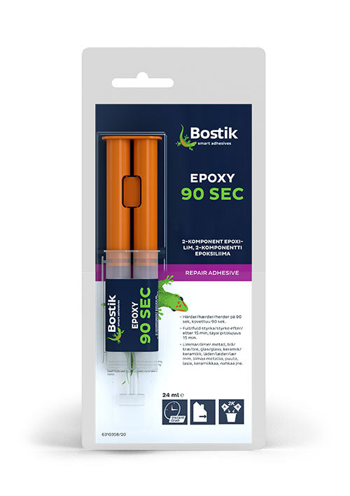Bostik 90 sekunder Epoxy lim  24 ml