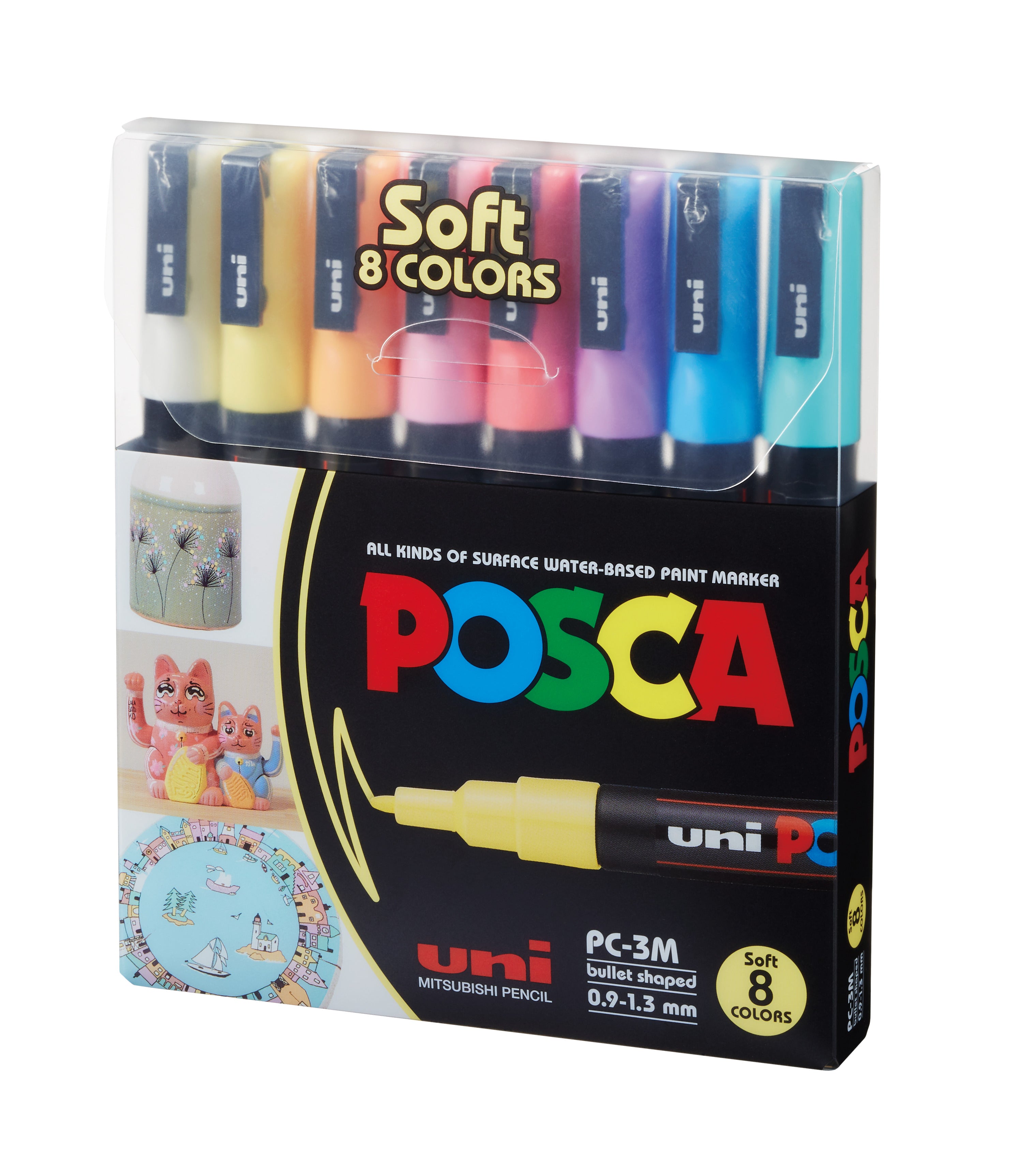 Posca Etui PC3M-Soft Colors