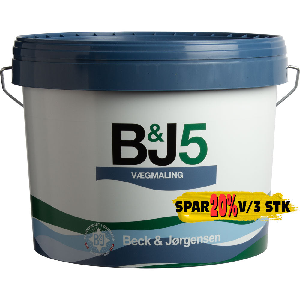 B&J 5 Vægmaling *** Hvid 9 L