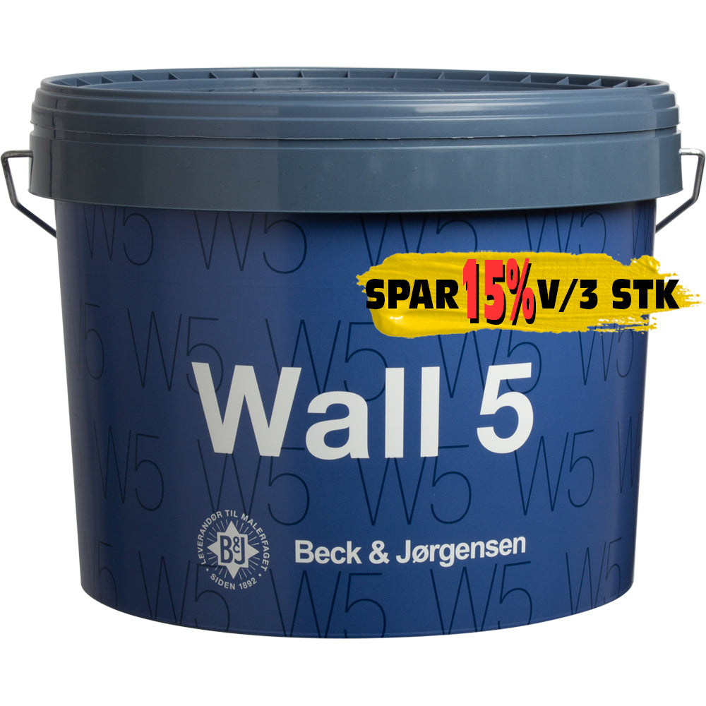 WALL 5, Loft & Vægmaling 9 ltr, hvid