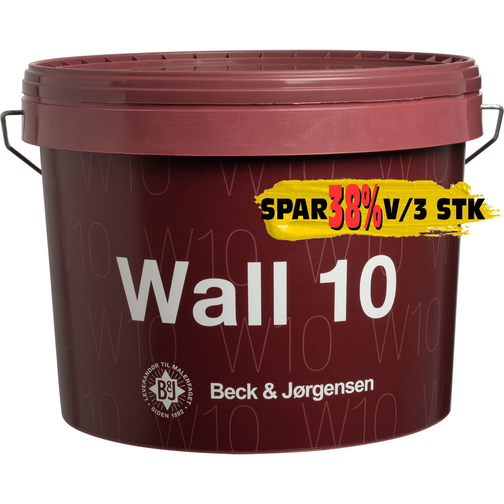 WALL 10, Vægmaling 9 ltr. hvid