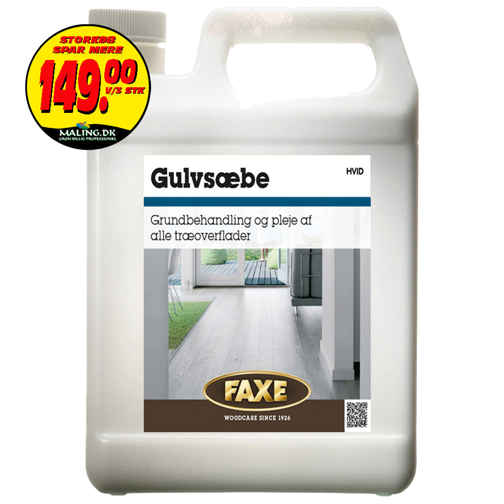 Faxe Gulvsæbe Hvid 5 ltr.